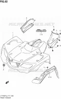 FRONT FENDER (LT F400FZL3 P17) voor Suzuki KINGQUAD 400 2013