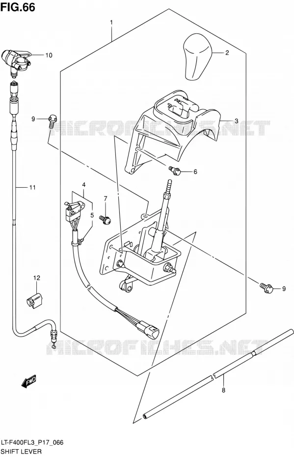 VERSNELLINGSPOOK Suzuki QUAD 400 KINGQUAD 2013  LT-F400F L3/LT-F400FZ L3 (P17,P24)