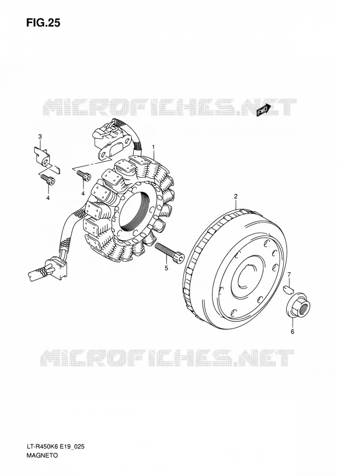 ONTSTEKING Suzuki QUAD 450 QUADRACER 2010  LT-R450 L0/LT-R450Z L0 (E19)