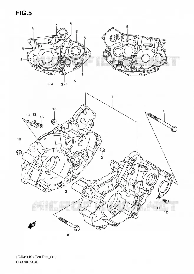 CASING Suzuki QUAD 450 QUADRACER 2010  LT-R450 L0/LT-R450Z L0 (E28,E33)