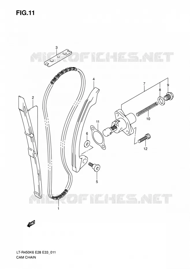 TIMING Suzuki QUAD 450 QUADRACER 2010  LT-R450 L0/LT-R450Z L0 (E28,E33)