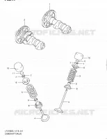 NOKKENAS   VALVES voor Suzuki QUADSPORT 400 2011