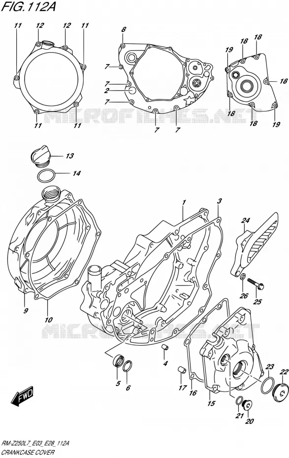 CASING Suzuki MOTO 250 RM-Z 2017  RM-Z250 L7 (E03,E28)