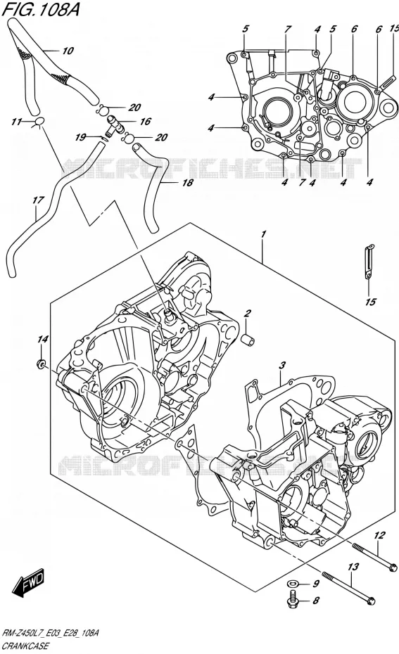CASING Suzuki MOTO 450 RM-Z 2017  RM-Z450 L7 (E03,E28)