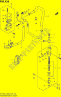 ACHTER HOOFDREMCILINDER (SFV650AL4 E28) voor Suzuki GLADIUS 650 2014