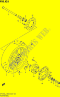 ACHTERWIEL (SFV650L4 E03) voor Suzuki GLADIUS 650 2014