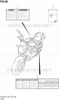 ETIKET (SFV650AL4 E28) voor Suzuki GLADIUS 650 2014