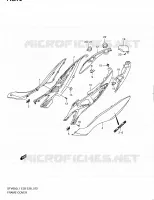 ACHTER KUIP (SFV650AL1 E33) voor Suzuki GLADIUS 650 2011