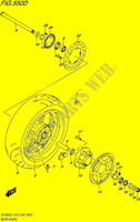 ACHTERWIEL (SFV650AL5 E28) voor Suzuki GLADIUS 650 2015