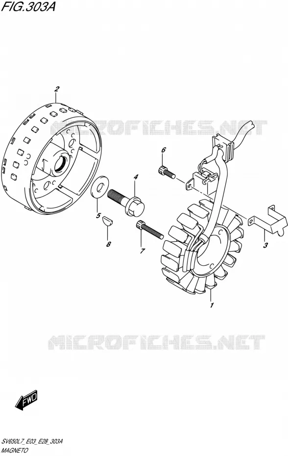 ONTSTEKING Suzuki MOTO 650 SV 2017  SV650A L7 (E03,E28,E33)