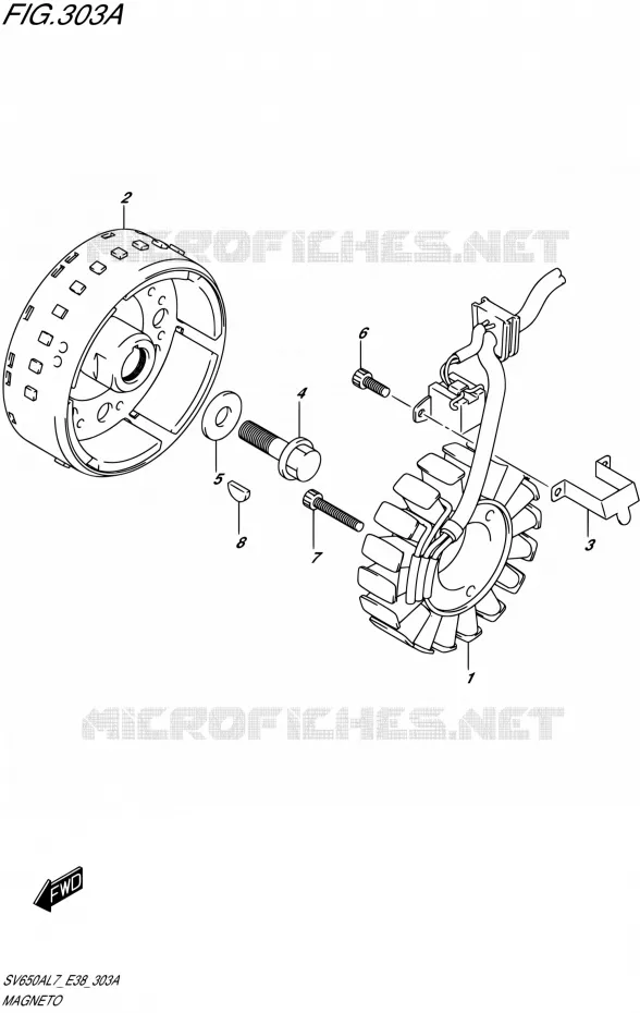 ONTSTEKING Suzuki MOTO 650 SV 2017  SV650A L7 (E38)