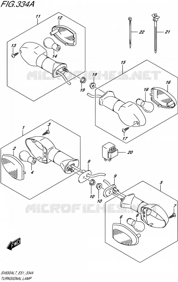 INDICATOREN Suzuki MOTO 650 SV 2017  SV650A L7 (E51)