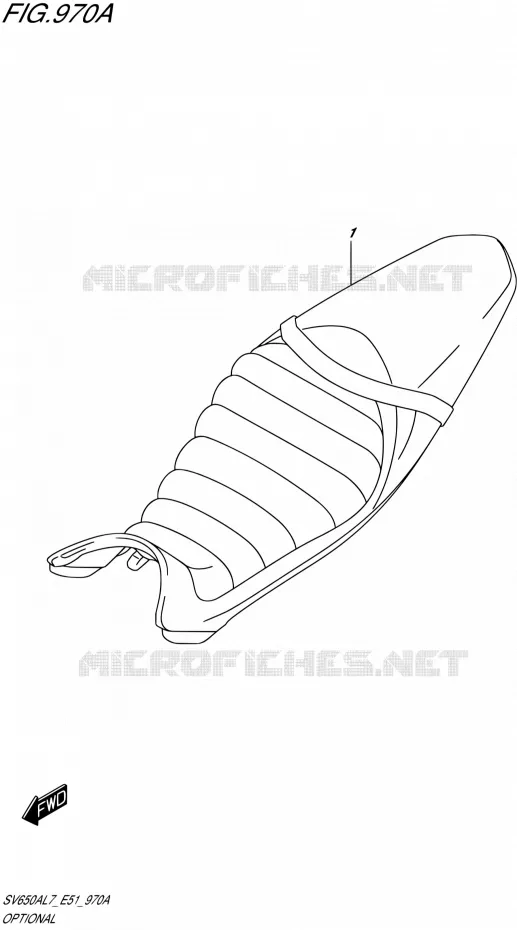 OPTIES (SEAT) Suzuki MOTO 650 SV 2017  SV650A L7 (E51)