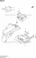 ACHTERSPATBORD (SV650A/SA) voor Suzuki SV-S 650 2010