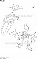 ACHTERSPATBORD (SV650/S) voor Suzuki SV-S 650 2010