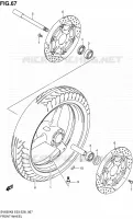 VOORWIEL (SV650K8/SK8/K9/SK9/SL0) voor Suzuki SV-S 650 2010