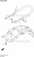ACHTER FRAME voor Suzuki TU 250 1992