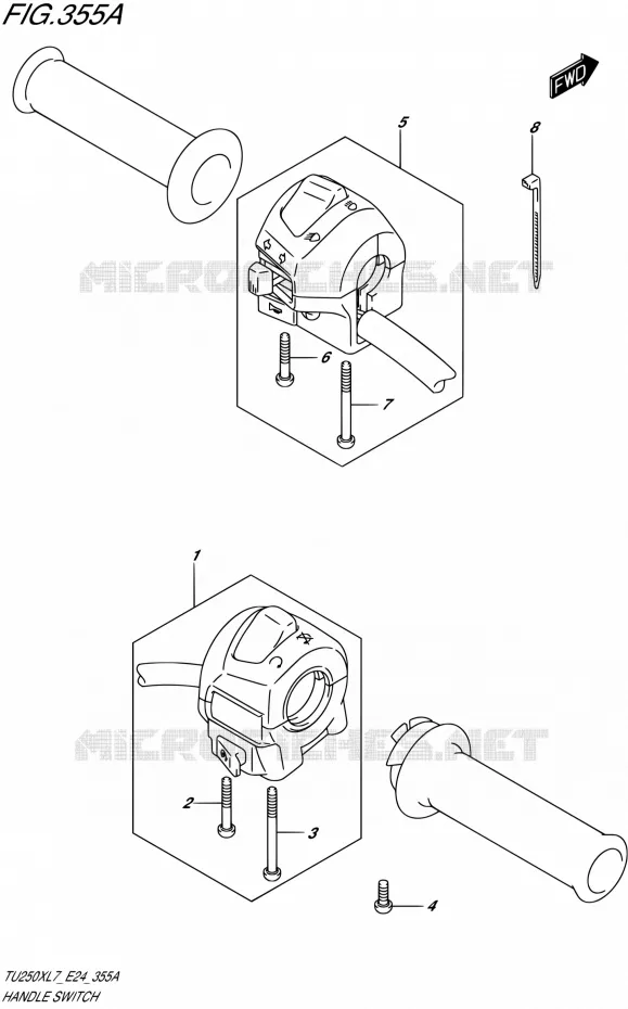 SCHAKELAARS Suzuki MOTO 250 TU 2017  TU250X L7 (E24)