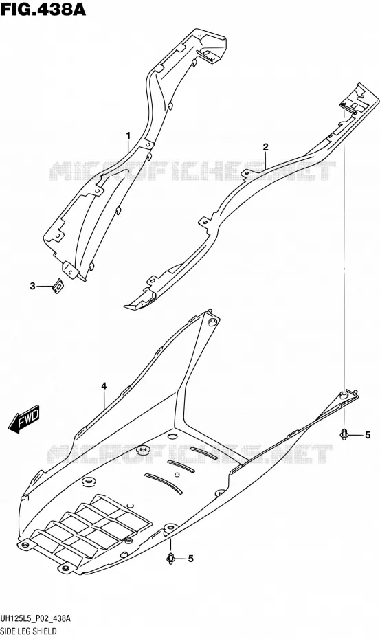 ONDERAANKLEDING Suzuki SCOOTER 125 BURGMAN 2015  UH125 L5 (P19)