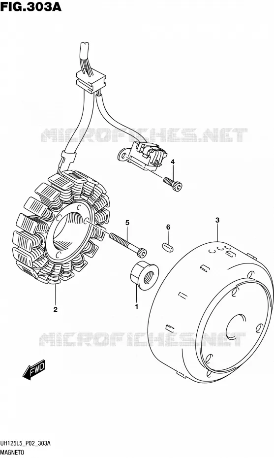 ONTSTEKING Suzuki SCOOTER 125 BURGMAN 2015  UH125 L5 (P19)
