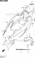 ACHTER KUIP (UH200AL5 P53) voor Suzuki BURGMAN 200 2005