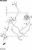 FRONT REMSLANG (UH200AL5 P34) voor Suzuki BURGMAN 200 2005