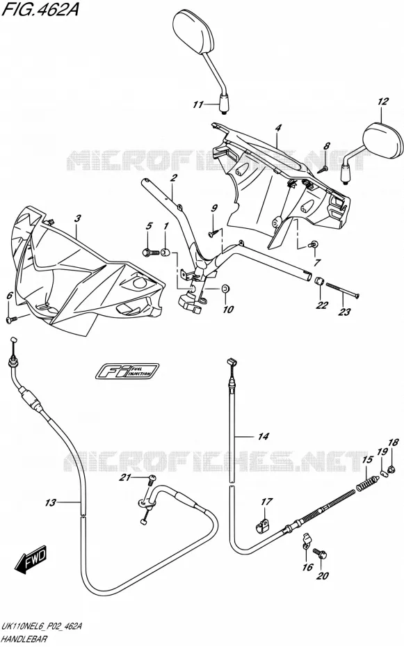 STUUR Suzuki SCOOTER 110 ADDRESS 2016  UK110NE L6 (P02)