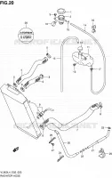 RADIATOR SLANG (VL800UEL4 E19) voor Suzuki INTRUDER 800 2014