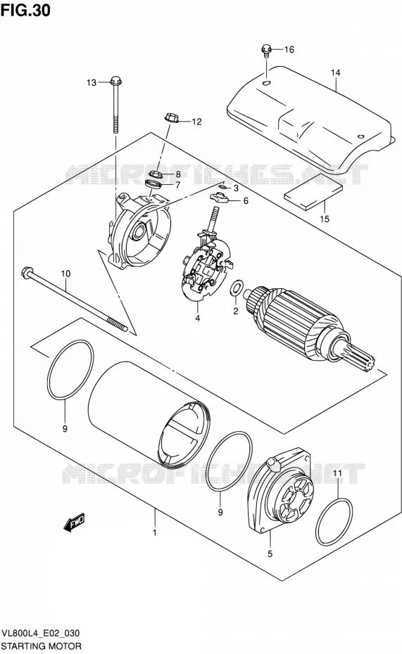 STARTMOTOR Suzuki MOTO 800 INTRUDER 2014  VL800 L4 (E19)