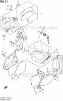 ACHTER KUIP (VL800CUEL4 E19) voor Suzuki INTRUDER 800 2014