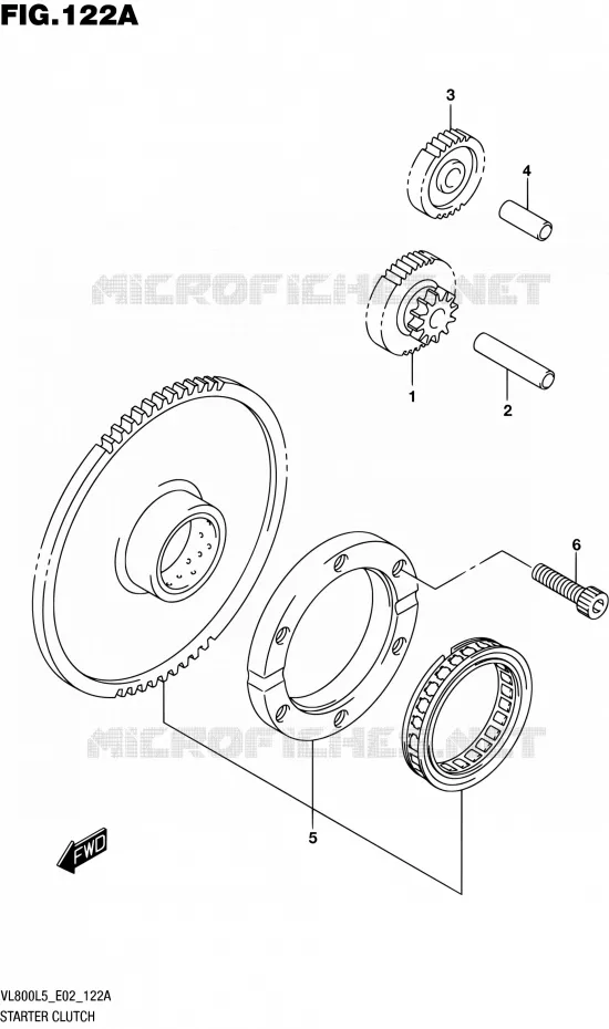 STARTMOTOR CLUTCH Suzuki MOTO 800 INTRUDER 2015  VL800 L5 (E02)