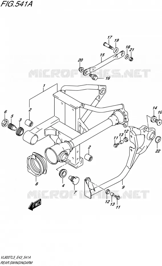 SWINGARM Suzuki MOTO 800 BOULEVARD 2015  VL800T L5 (E43)