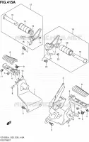 FOOTREST voor Suzuki BOULEVARD 1500 2014