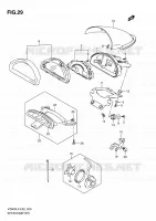 SNELHEIDSMETER voor Suzuki MARAUDER 800 2010