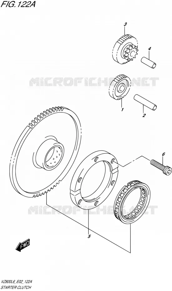 STARTMOTOR CLUTCH Suzuki MOTO 800 INTRUDER 2016  VZ800 L6 (E19)