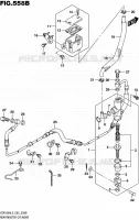ACHTER HOOFDREMCILINDER (VZR1800L5 E19) voor Suzuki INTRUDER 1800 2015
