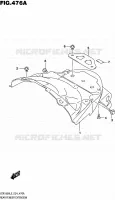 ACHTERSPATBORD voor Suzuki MARAUDER 1800 2015
