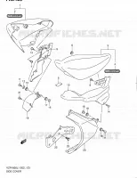 ACHTER KUIP (VZR1800UFL1 E19) voor Suzuki INTRUDER 1800 2011