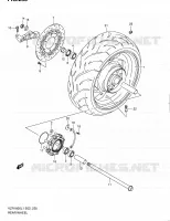 ACHTERWIEL (VZR1800L1 E19) voor Suzuki INTRUDER 1800 2011