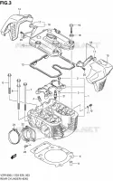 ACHTER CILINDERKOP voor Suzuki INTRUDER 1800 2011