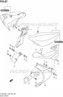 ACHTER KUIP (VZR1800L1 E28) voor Suzuki INTRUDER 1800 2011