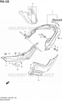 ACHTERSPATBORD (VZR1800ZL1 E03) voor Suzuki INTRUDER 1800 2011