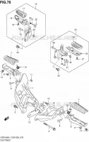 FOOTREST voor Suzuki INTRUDER 1800 2011