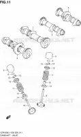 NOKKENAS   VALVES voor Suzuki INTRUDER 1800 2011