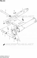 SWINGARM voor Suzuki INTRUDER 1800 2011