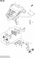 TAIL LIGHT ASSY (VZR1800ZL1 E28) voor Suzuki INTRUDER 1800 2011