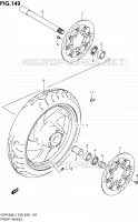 VOORWIEL (VZR1800L1 E33) voor Suzuki INTRUDER 1800 2011