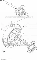 VOORWIEL (VZR1800ZL1 E28) voor Suzuki INTRUDER 1800 2011