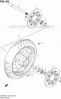 VOORWIEL (VZR1800ZL1 E33) voor Suzuki INTRUDER 1800 2011