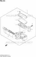 FRONT HOOFDREMCILINDER (VZR1800L2 E28) voor Suzuki INTRUDER 1800 2012